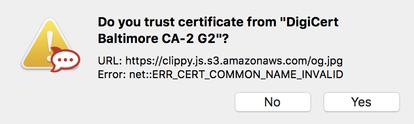 SSL error when posting a link to a website with broken HTTPS link in ...