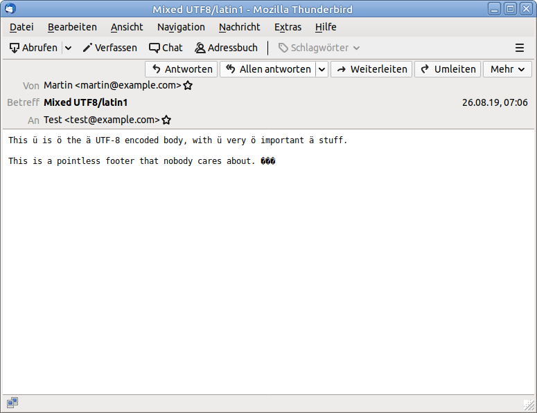 Mail parser prioritizes detected encoding over Content-Type header ...