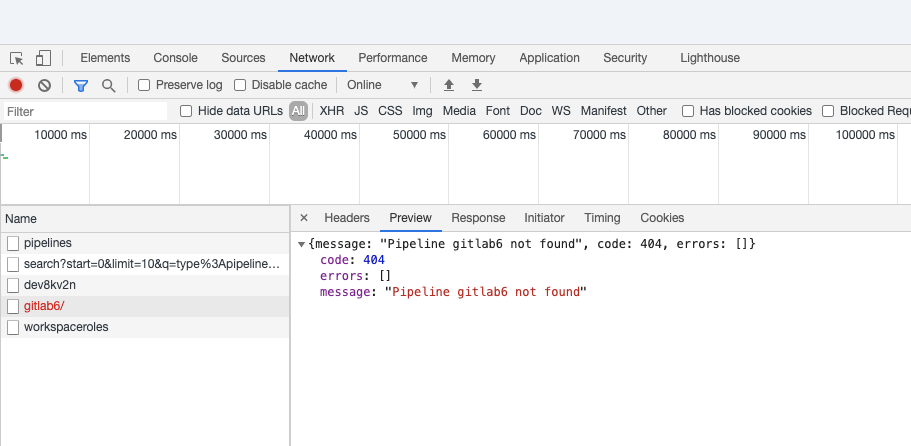 The pipeline failed to be created using GitLab as the code source ...