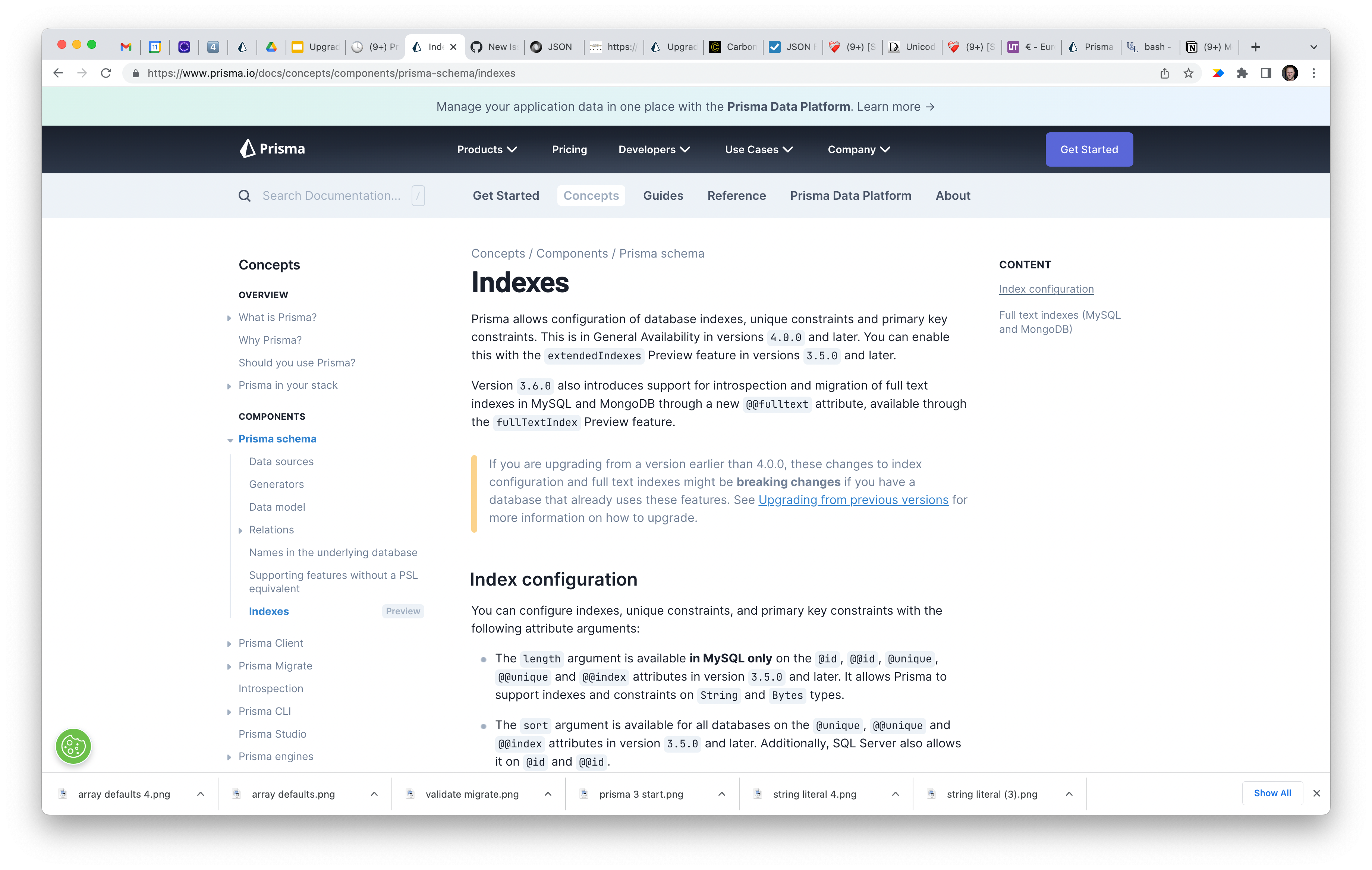 Remove "preview" pill from navigation on indexes · Issue #3404 · prisma ...