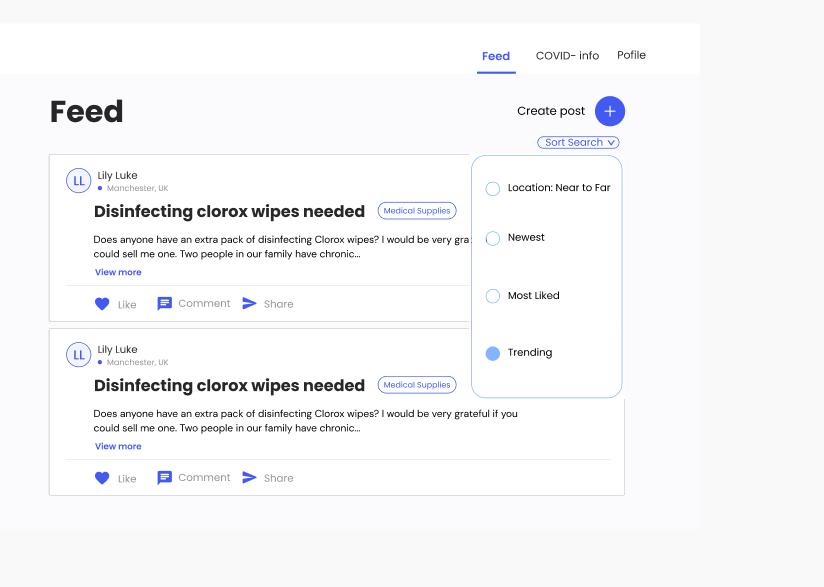 Sort Search Selection