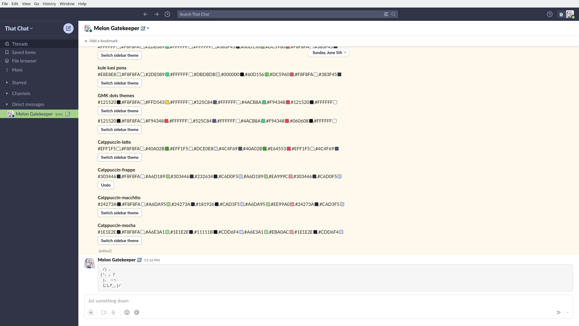 Slack · Issue #166 · catppuccin/catppuccin · GitHub