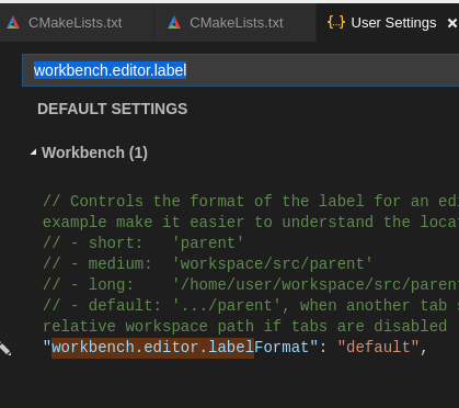 New Setting Workbench Editor Labelformat Default Does Not Work New Setting Workbench Editor Labelformat Default Does Not Work
