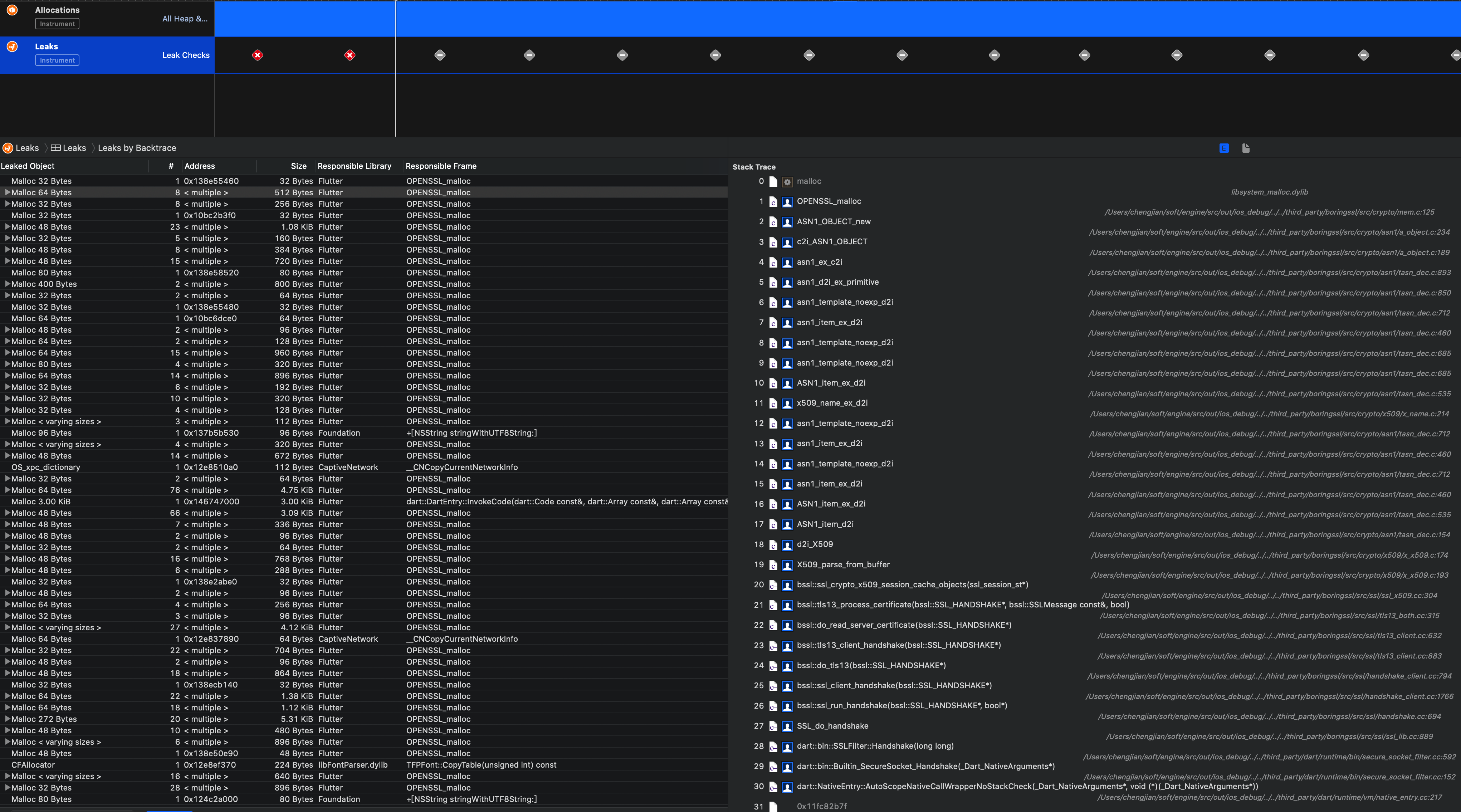 SSL Memory leaks · Issue #94808 · flutter/flutter · GitHub
