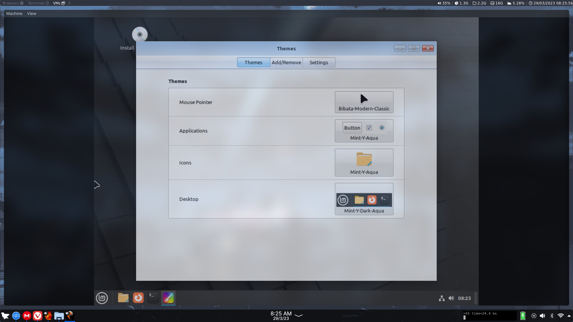 How to customize Linux Mint Cinnamon wallpaper, icons, and theme