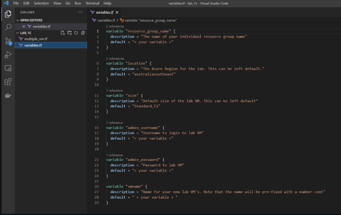 Lab 1c Launching multiple Azure VM using Code - ey-cloudengineering ...