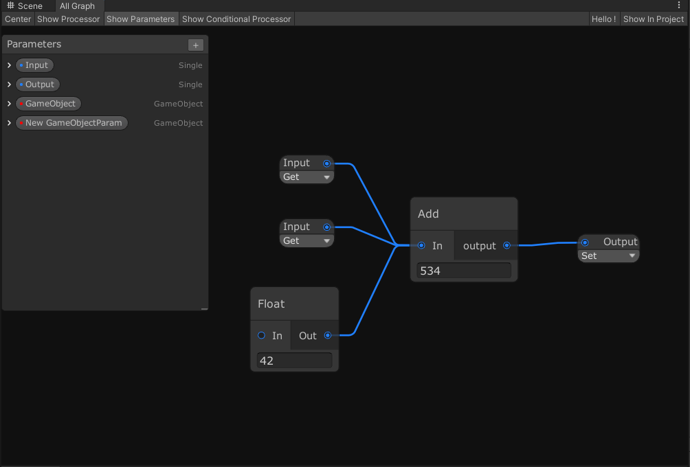 Node graph. IMGUI node. Node js gui. Js node Editor.