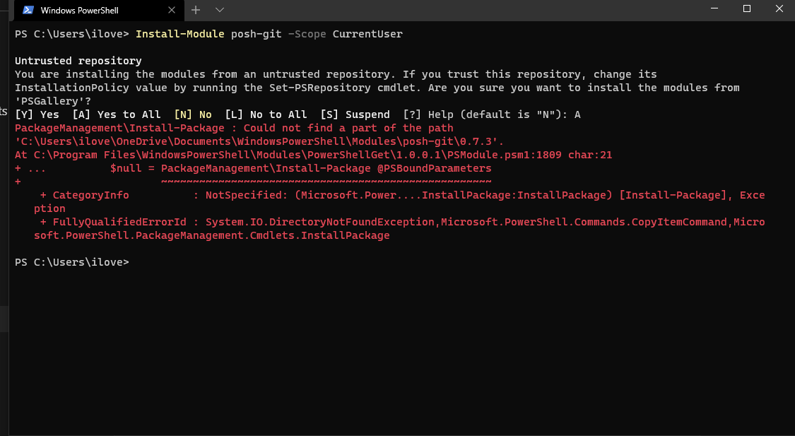 I can't Install-Module · Issue #218 · MicrosoftDocs/terminal · GitHub