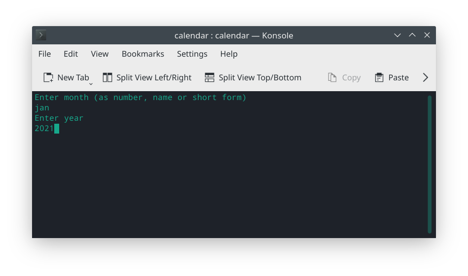 GitHub - Karmad01/calendar: A simple text based calendar