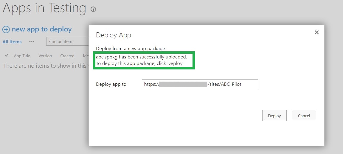 Deployment to Developer Site is not possible: Client Side Solutions ...