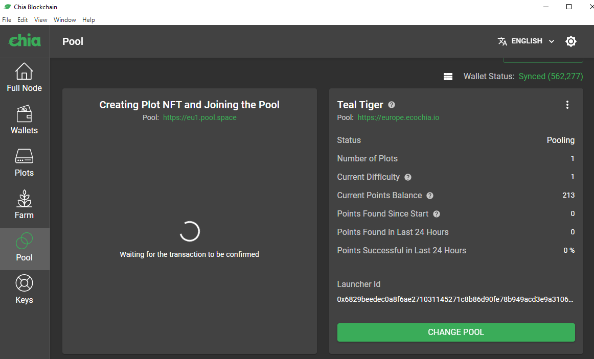 Joining Pool before Sync - Pool Stuck in 