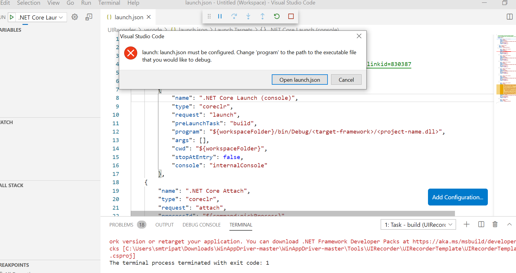 How to Run UI Recorder tool in MS Visual Studio Code · Issue #1446 ...