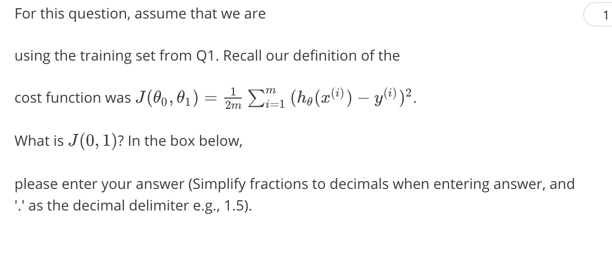 Machine Learning Stanford Coursera Week 1 Quiz 2 For The Github Repo Github Com Mgalarnyk Datasciencecoursera Tree Master Stanford Machine Learning Github