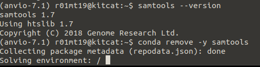 [BUG] can't remove samtools · Issue #1833 · merenlab/anvio · GitHub