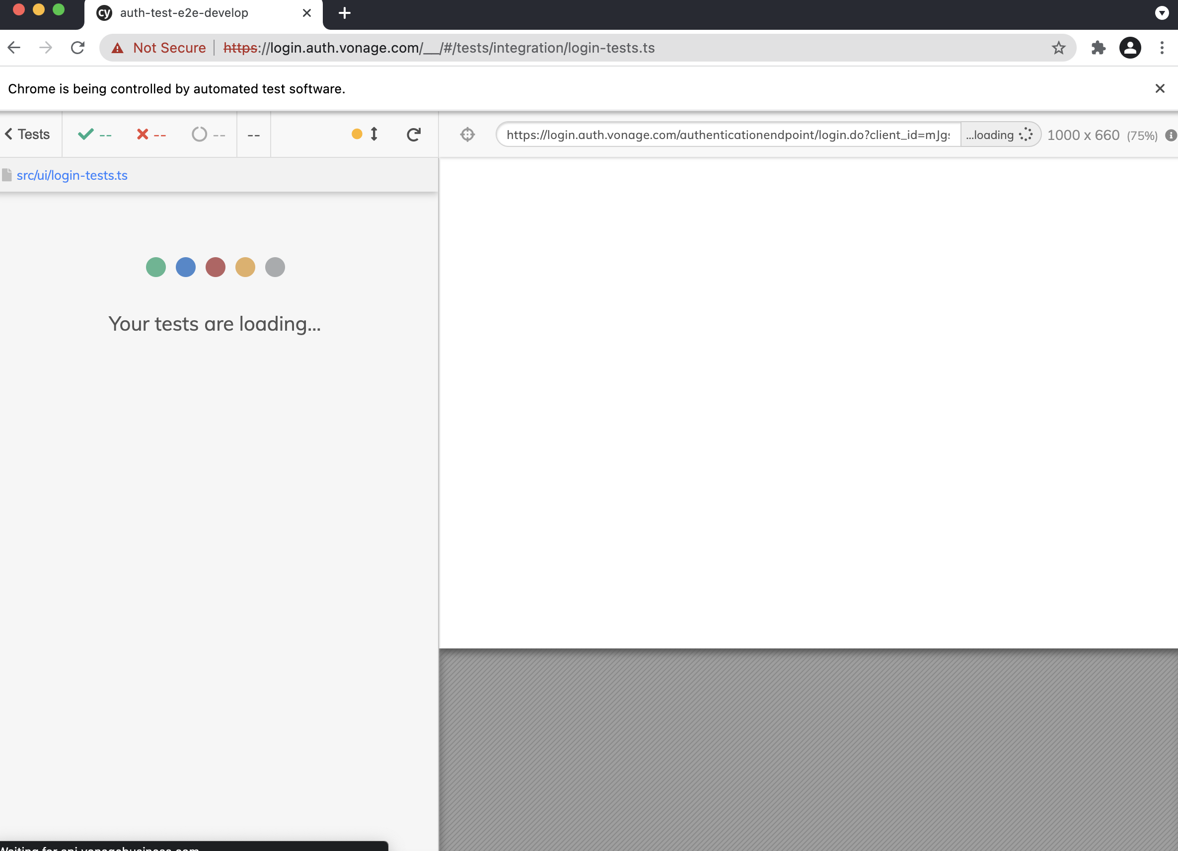 Cypress bar disappeared during a test · Issue 18680 · cypressio