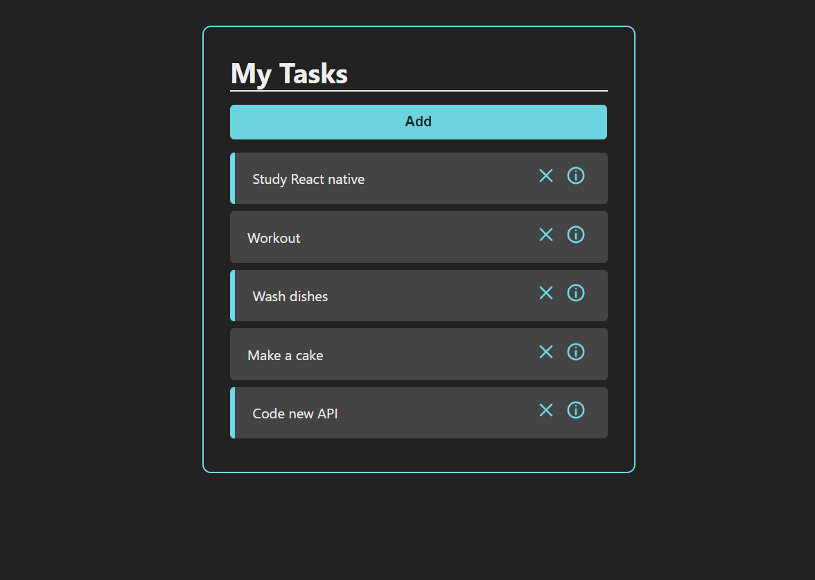 GitHub - PedroBSanchez/tasklist: Projetct made with React to create a ...