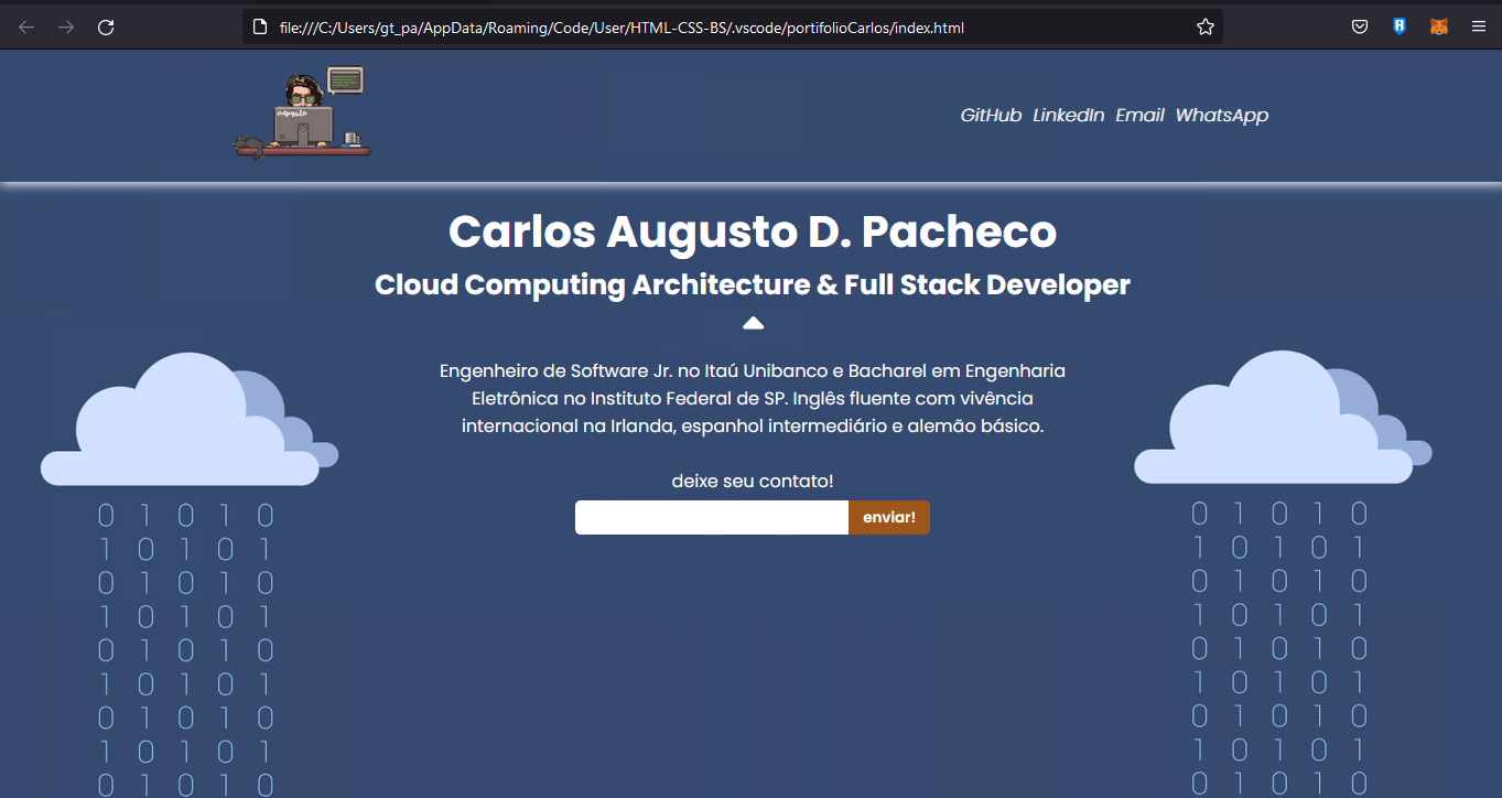 GitHub - carlosaugustodpacheco/PortifolioCarlos-gamaAcademy: Website ...