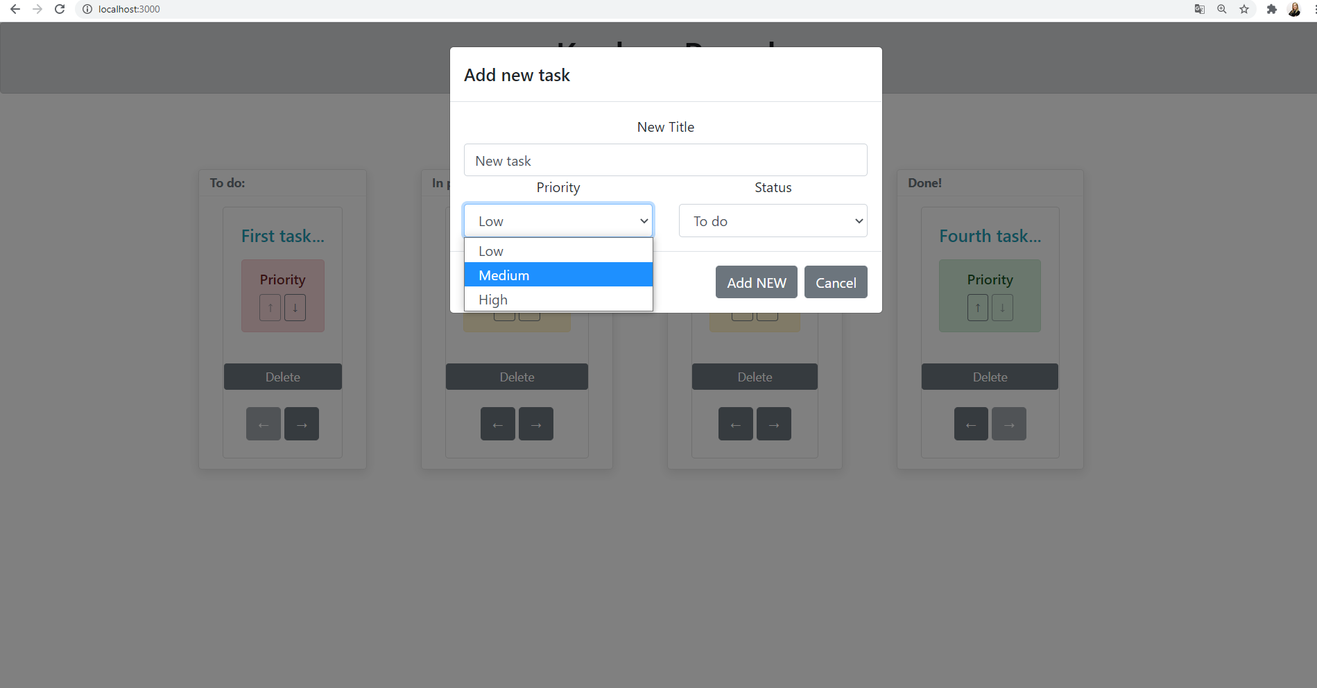GitHub ElenaSergienko/kanbanreactbootstrap