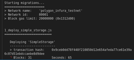 Deployment not successful even after using polygon infura · Issue #6 ...