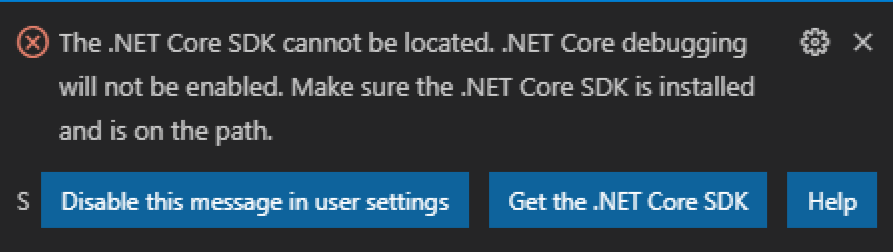 .NET Core not located · Issue #4105 · dotnet/vscode-csharp · GitHub