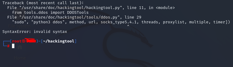 Kali Linux not running the program · Issue #200 · Z4nzu/hackingtool ...