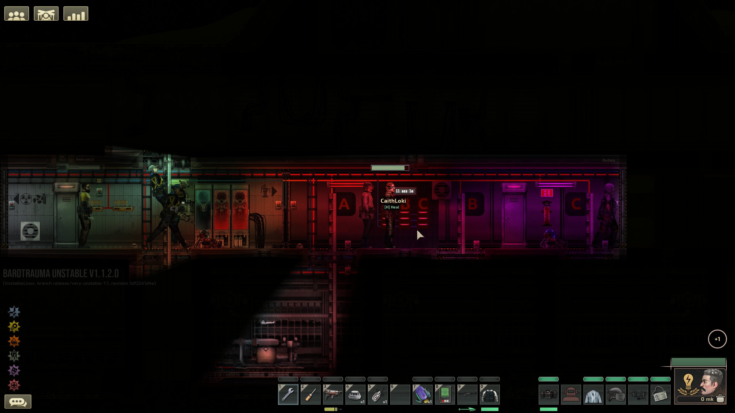 Orca 2 ballast level indicator lights are not visible due to Alpha = 25