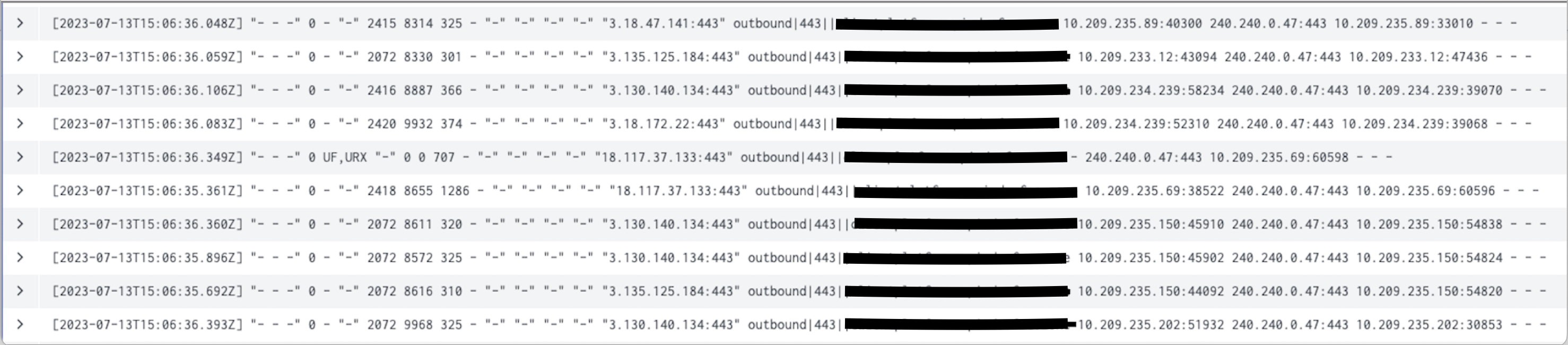 Random infrequent URX/connection failures talking to external endpoints