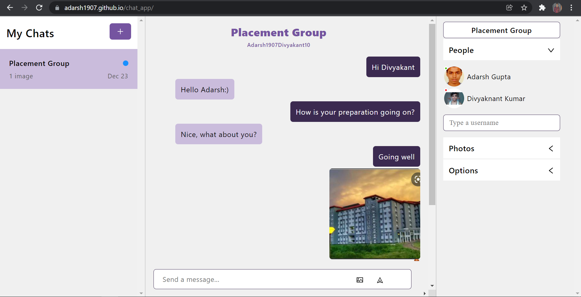 GitHub - adarsh1907/chat_app: This is a repository of chat application ...