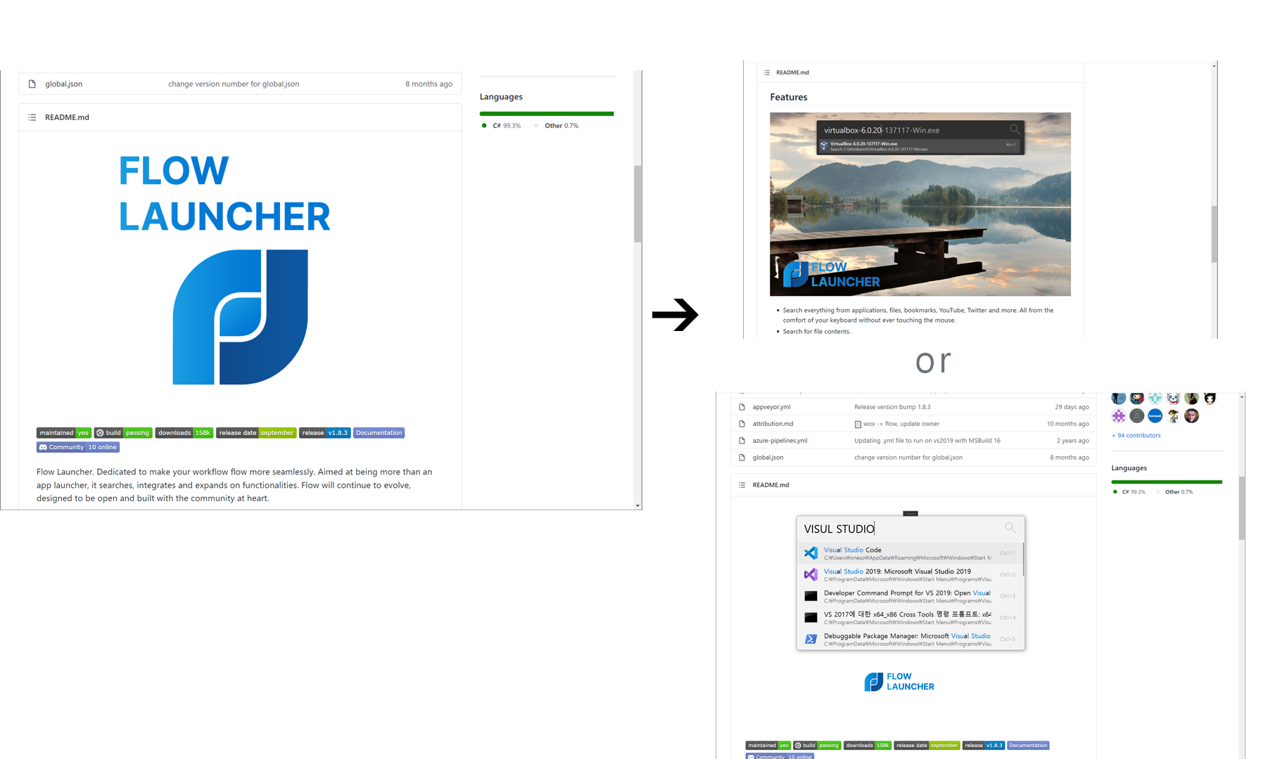 Github Main layout · Issue #718 · Flow-Launcher/Flow.Launcher · GitHub