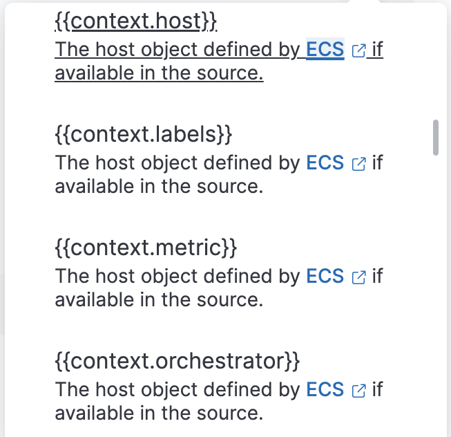 Contextual attributes for inventory rule issue 142048 elastic