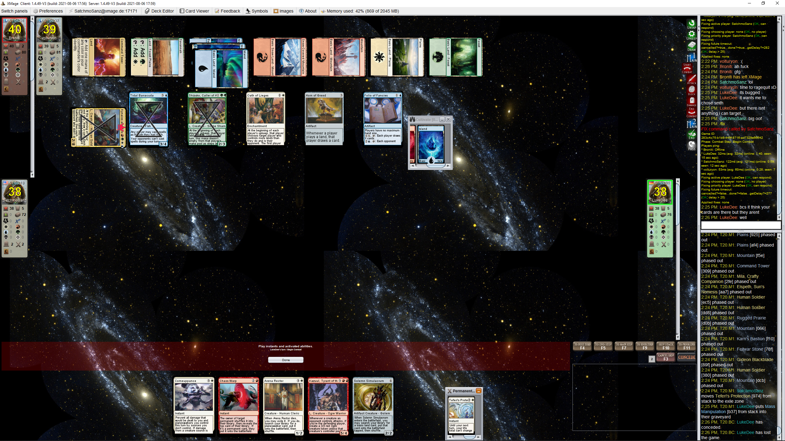 dragonclaw+teferi's protection