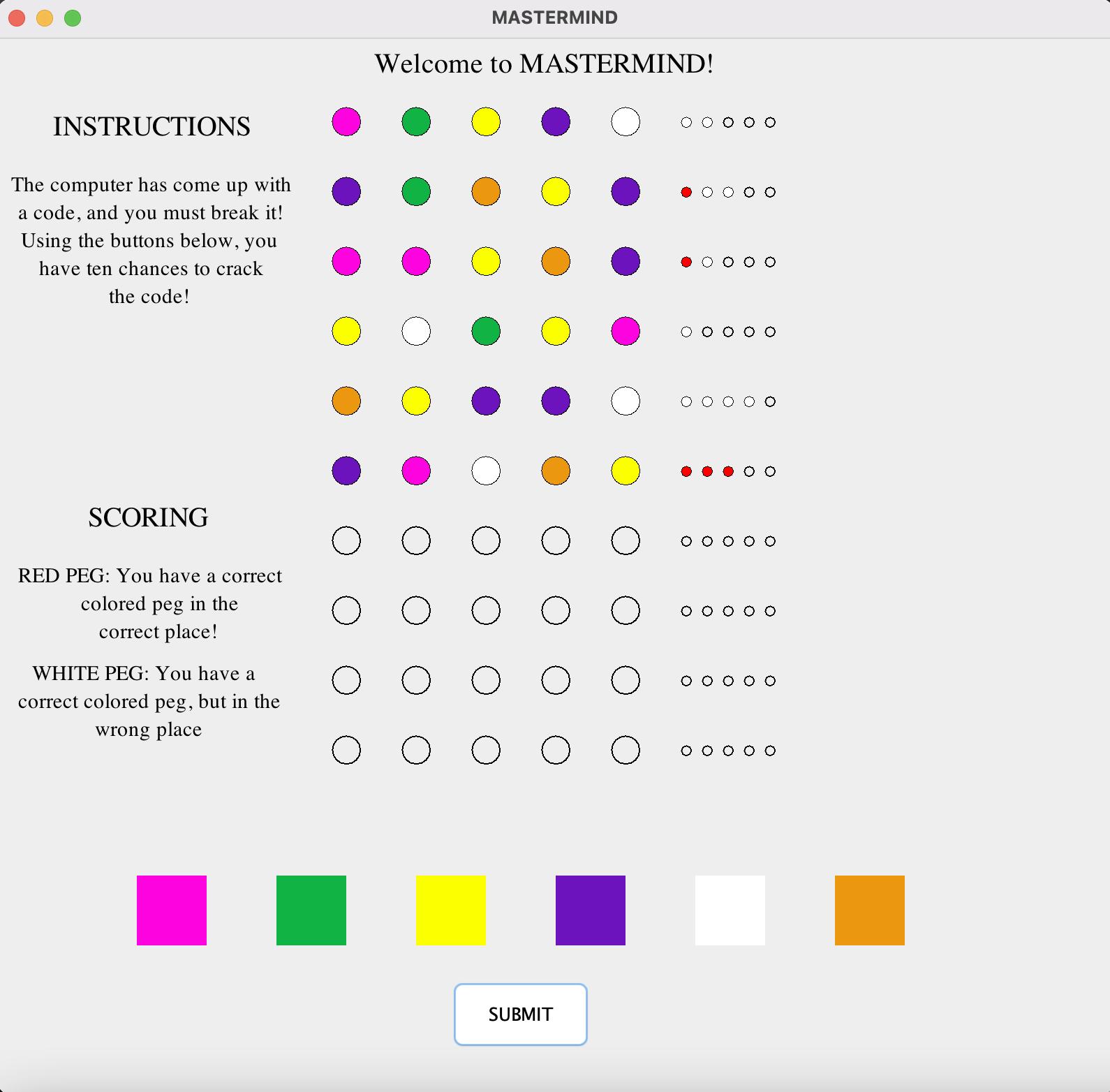 mastermind game using python | pdf | software... GitHub - griffinminster/Mastermind: An independent reconstruction of ...