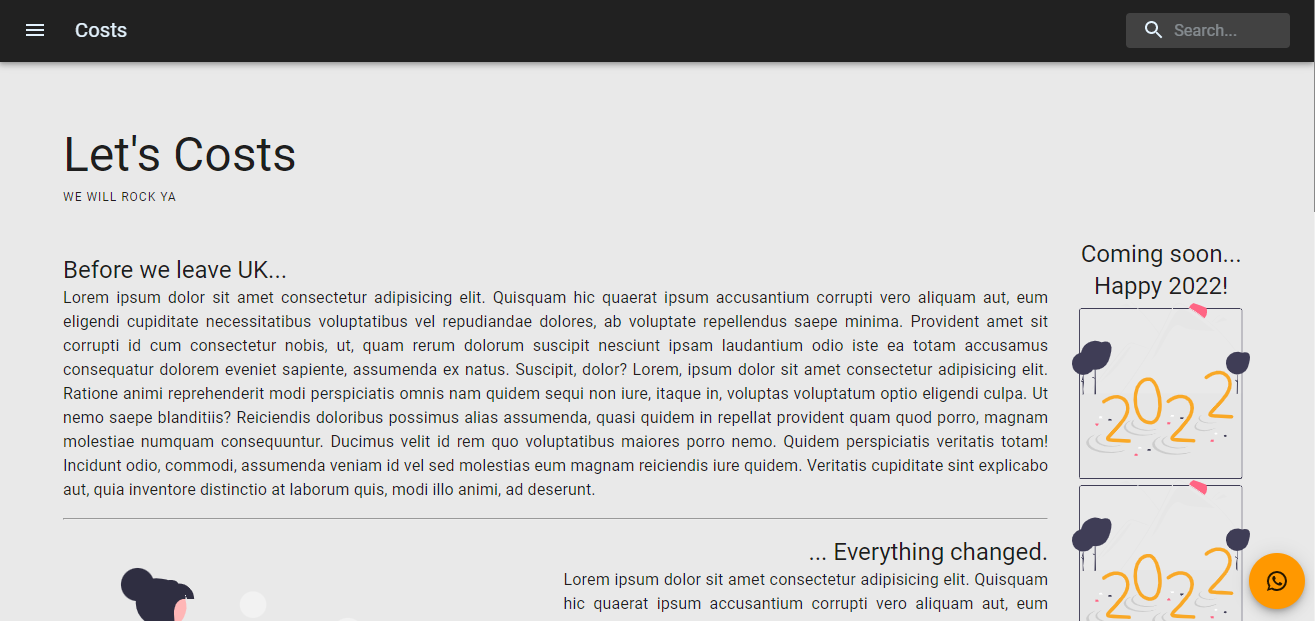 GitHub - vicdant1/react-and-material-ui-study-project: Costs is a fake ...