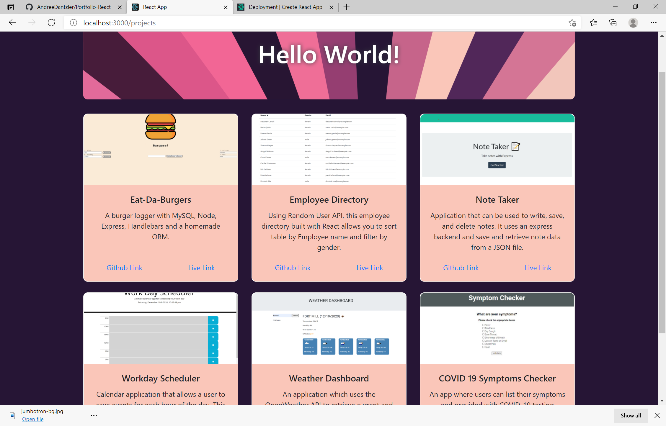 GitHub - AndreeDantzler/Portfolio-React