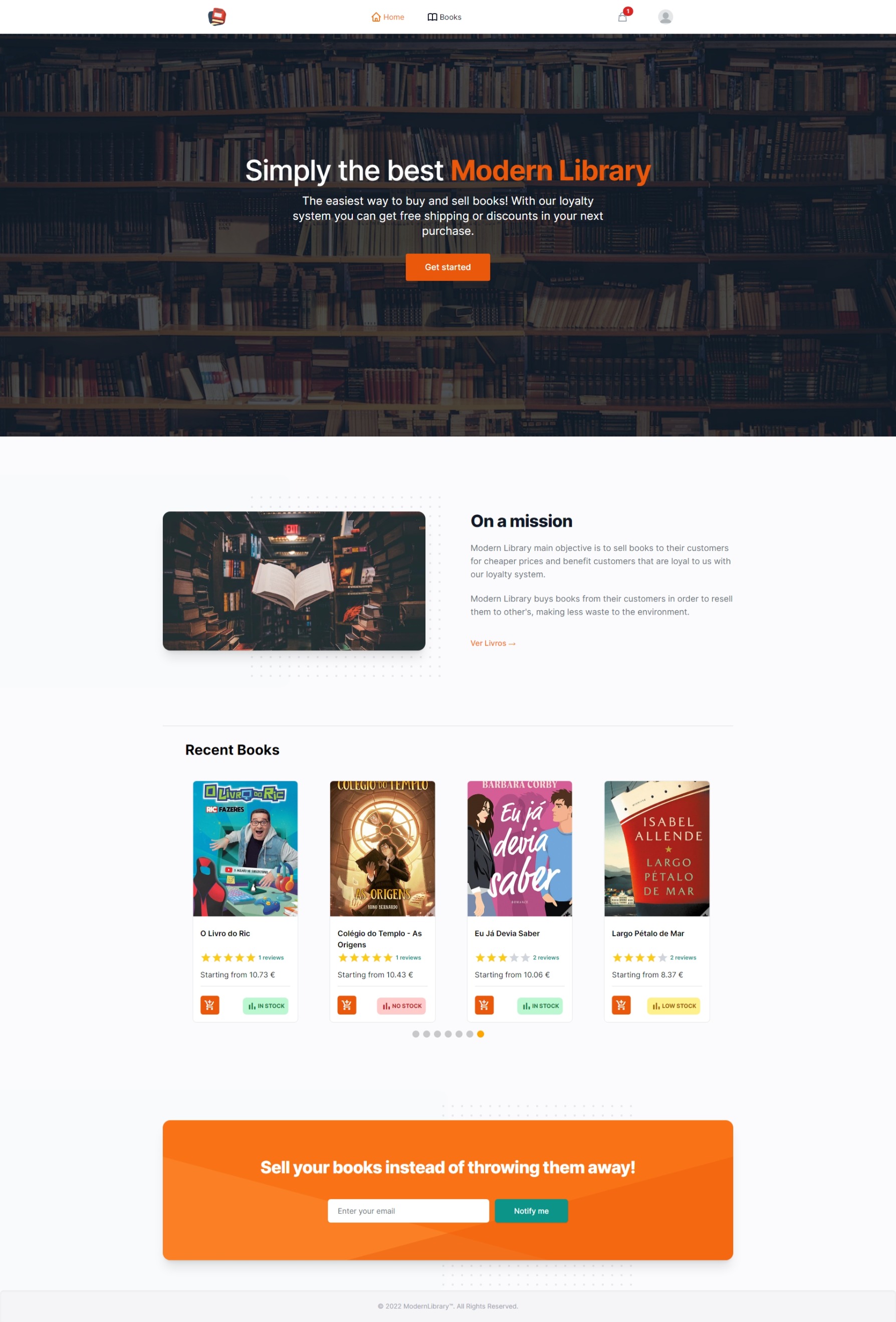 Github Oliveira1712 Modernlibrary University Project Related To Web