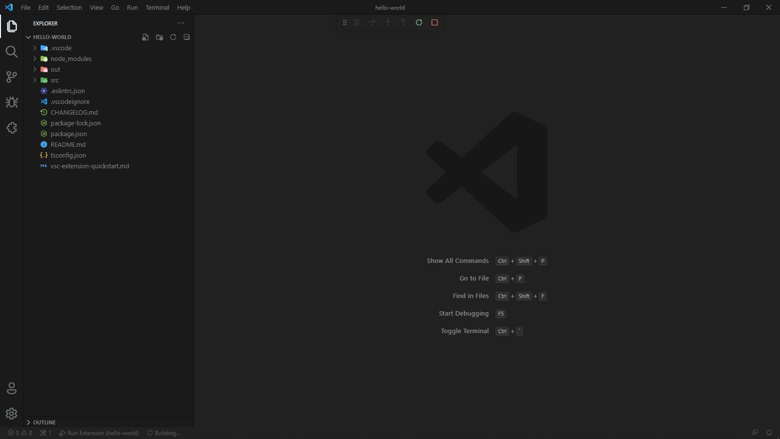 Extension build process never finishes · Issue #121487 · microsoft ...