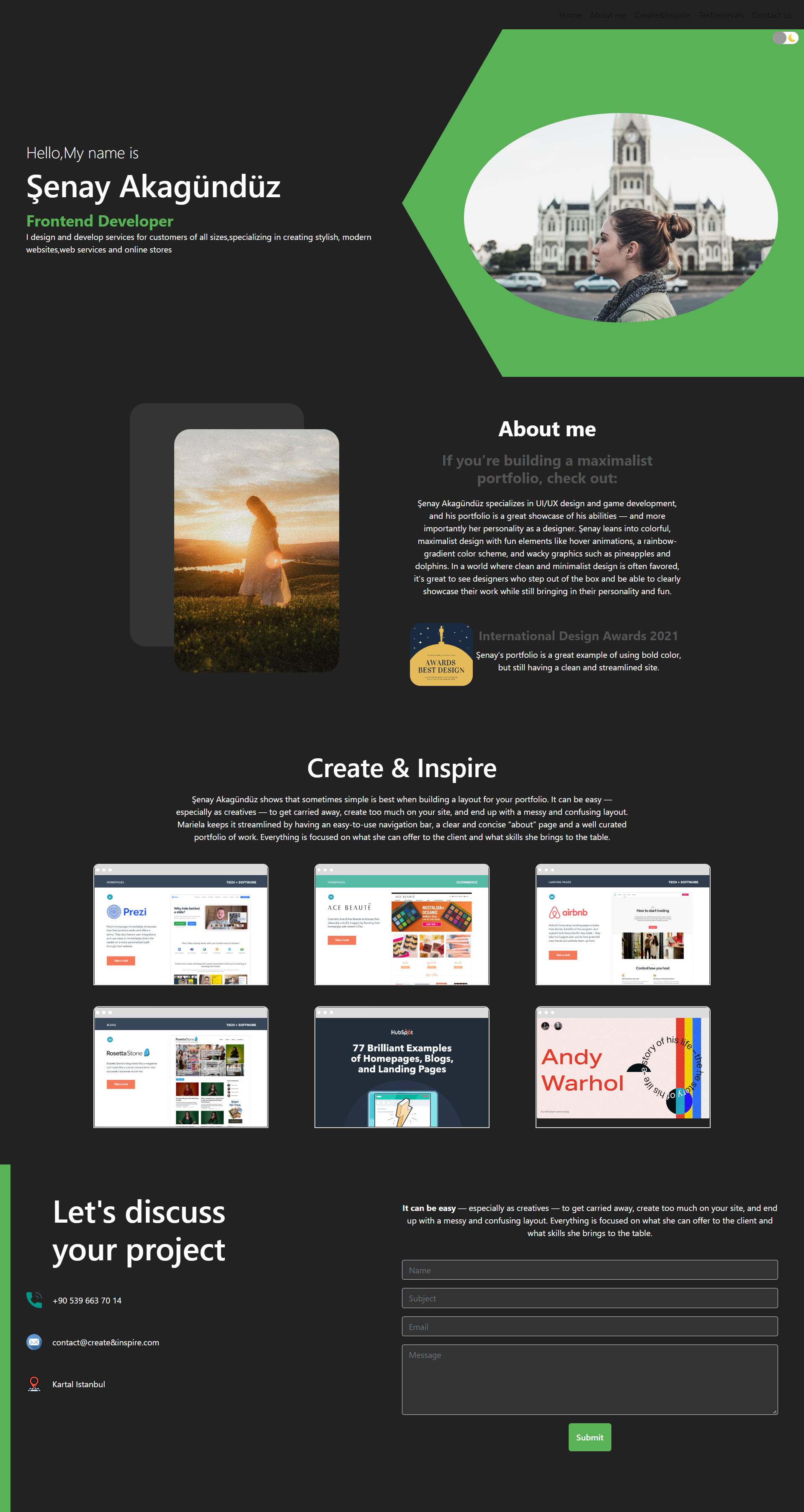 GitHub - senayakagunduz/portfolio-site