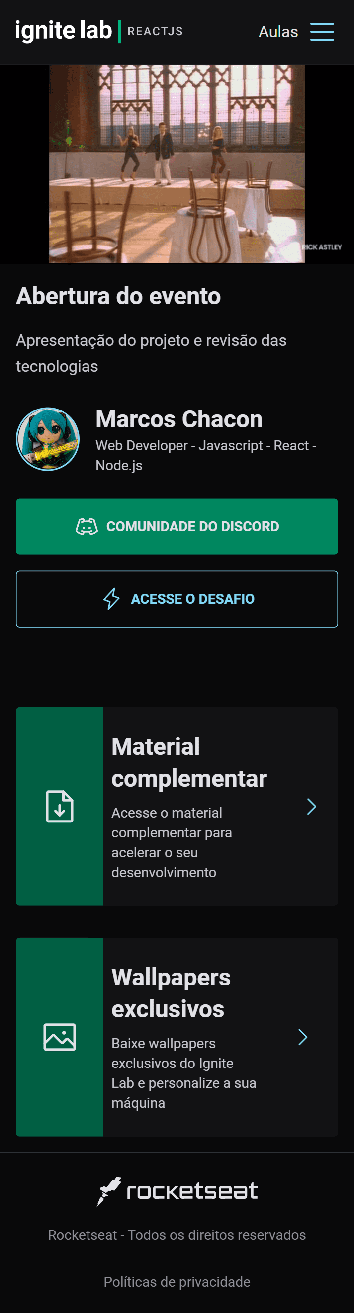 GitHub - Kiicchan/ignite-lab-event-platform: Aplicação para exibição de ...