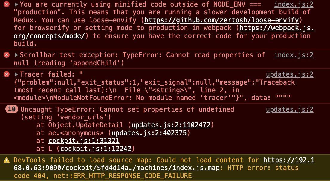 SW updates page oopses to set up `vendor_urls` · Issue #17405 · cockpit ...