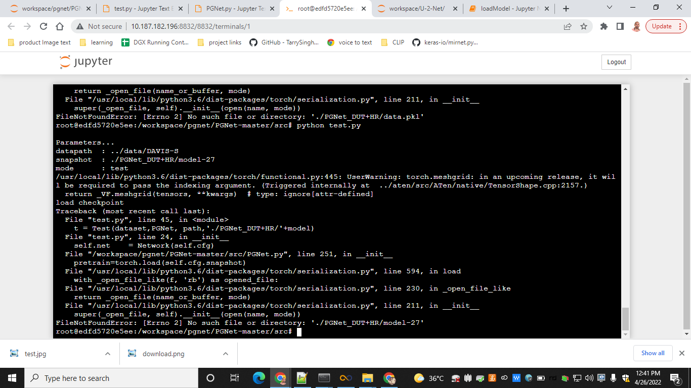 model loading error · Issue #3 · iCVTEAM/PGNet · GitHub