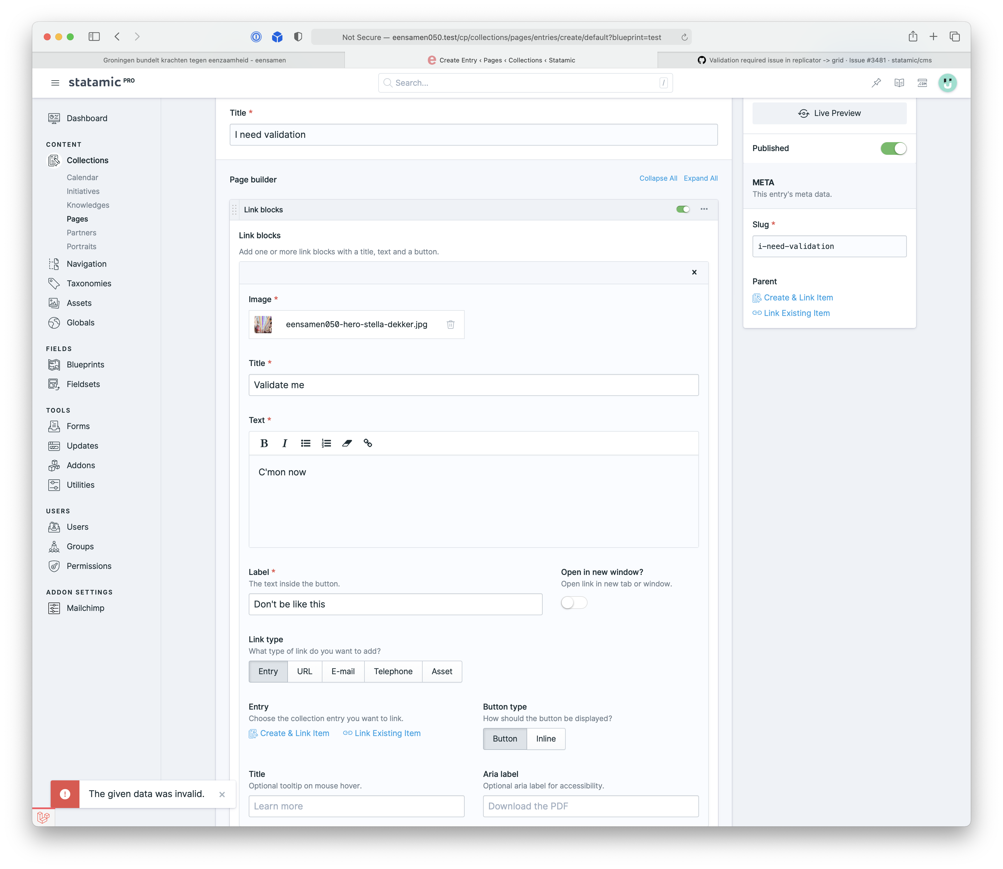Validation required issue in replicator -> grid due to empty ghost rows ...