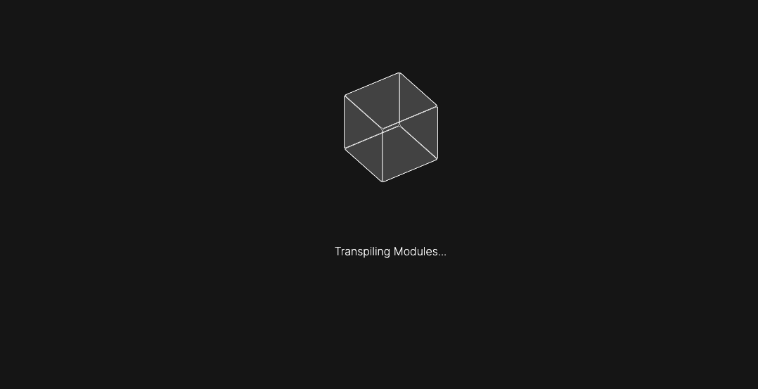 Feature Request: "Transpiling Modules..." Should Match Theme · Issue ...
