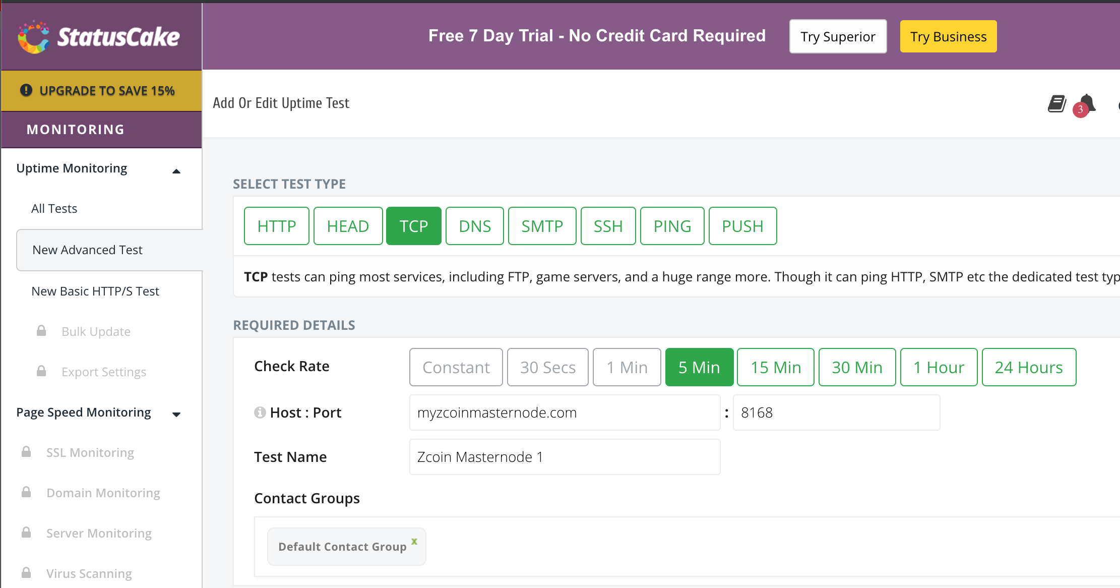 FREE Domain Monitoring