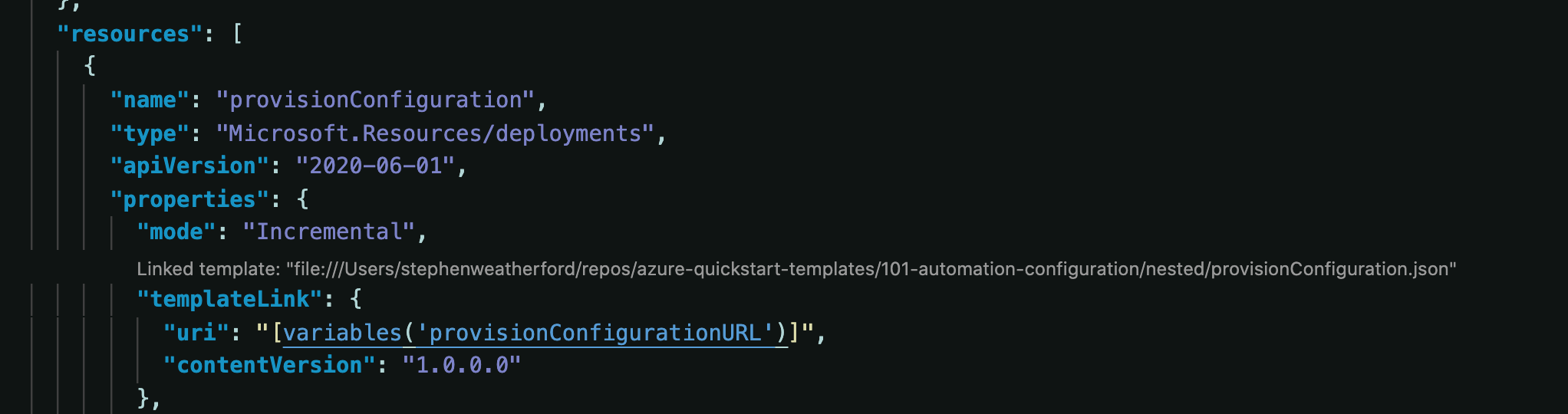 Support "uri" for linked templates · Issue #1183 · microsoft/vscode ...