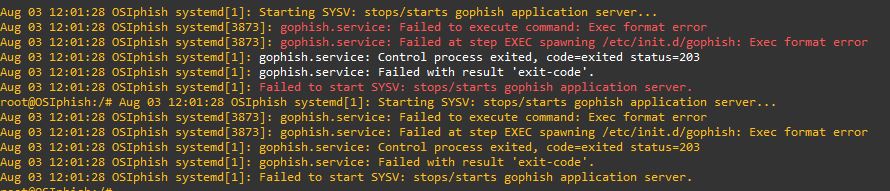 Ubuntu Service · Issue #1924 · gophish/gophish · GitHub