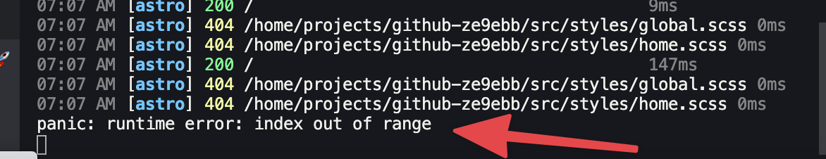 🐛 BUG: Using a Sass @mixin after you @use from an Astro component ...