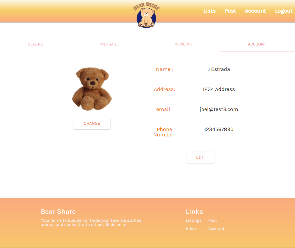 GitHub - jre23/bear-share: Search, buy, and sell teddy bears!