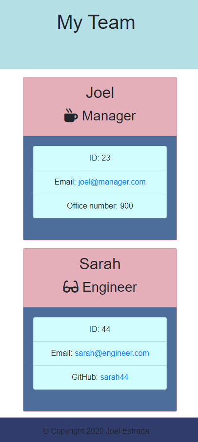 GitHub - jre23/engineering-team-generator: A command-line interface app ...