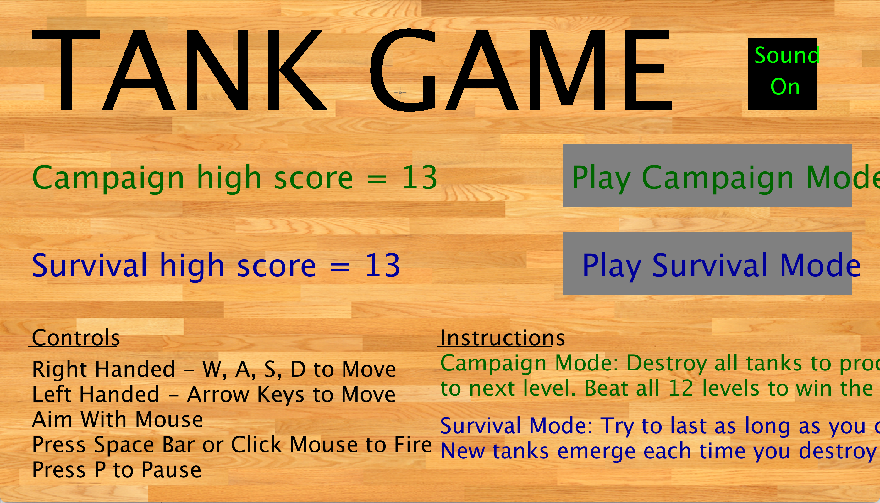 GitHub - dlovelock222/TankProject: Single Player Tank Video Game ...