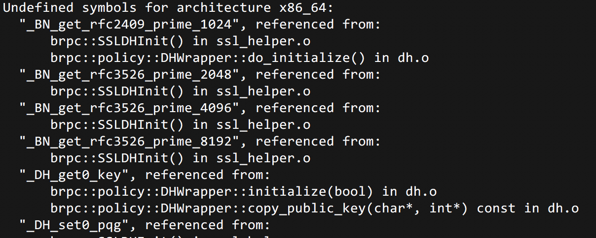 Compilation errors caused by ssl on MacOS · Issue #769 · apache/brpc ...